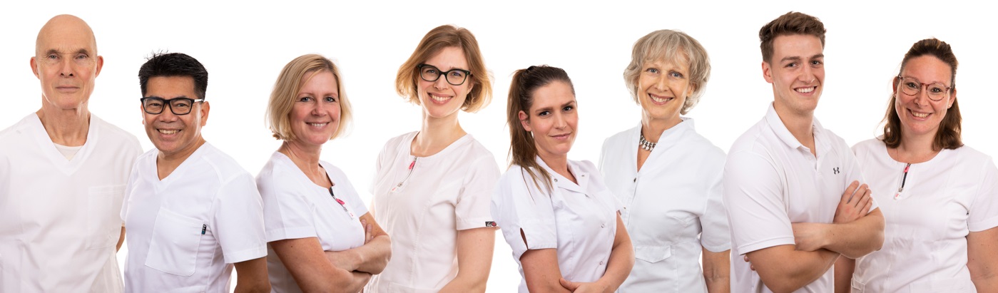 het team van tandarspraktijk Klop